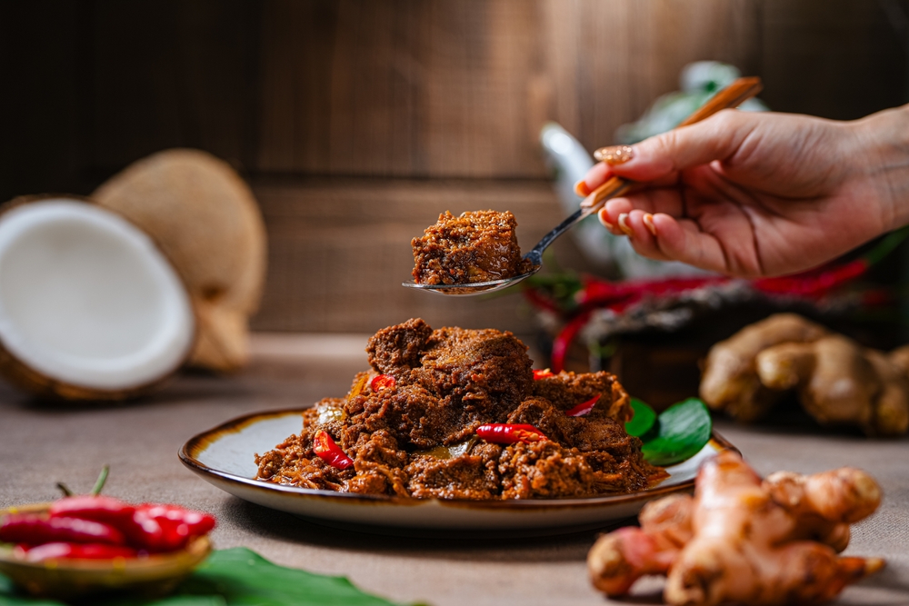 Rendang,Pork.,Rendang,Is,An,Indonesian,West,Sumatra,Minangkabau,Spicy