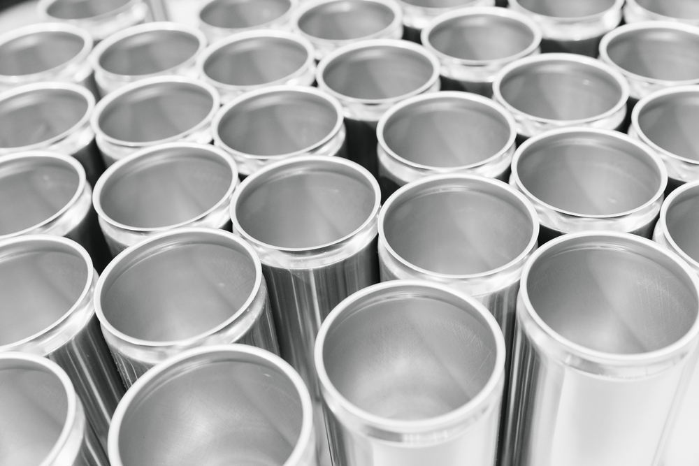 Aluminum,Beer,Cans,In,Brewery,Factory,Production,Line.